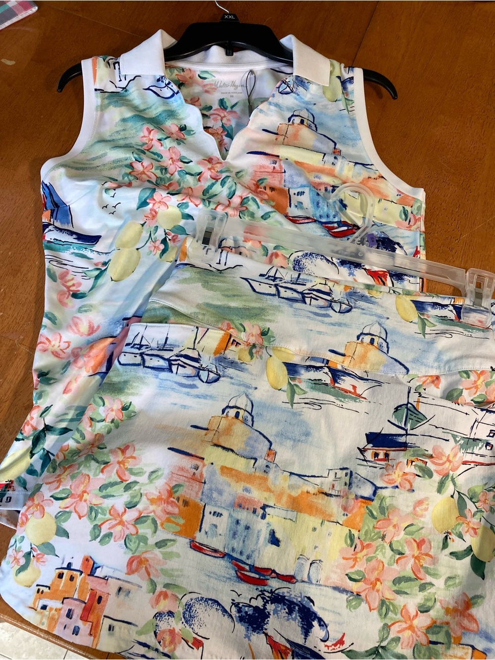 Walter Hagen Sleeveless top and skort - Sicily Scape - size M - Top is NWT